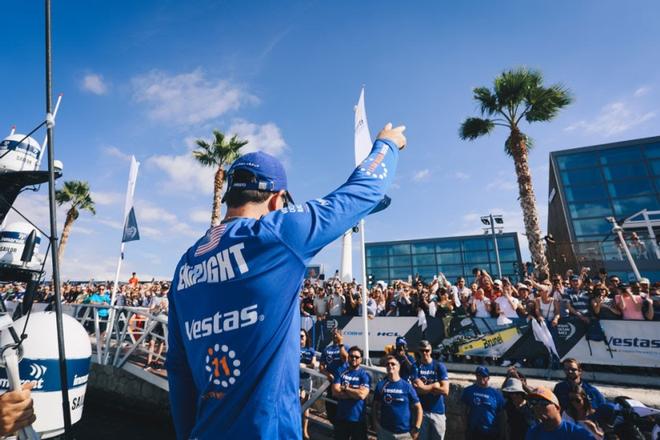 Vestas 11th Hour Racing at the start of the Volvo Ocean Race ©  Atila Madrona / Vestas 11th Hour Racing